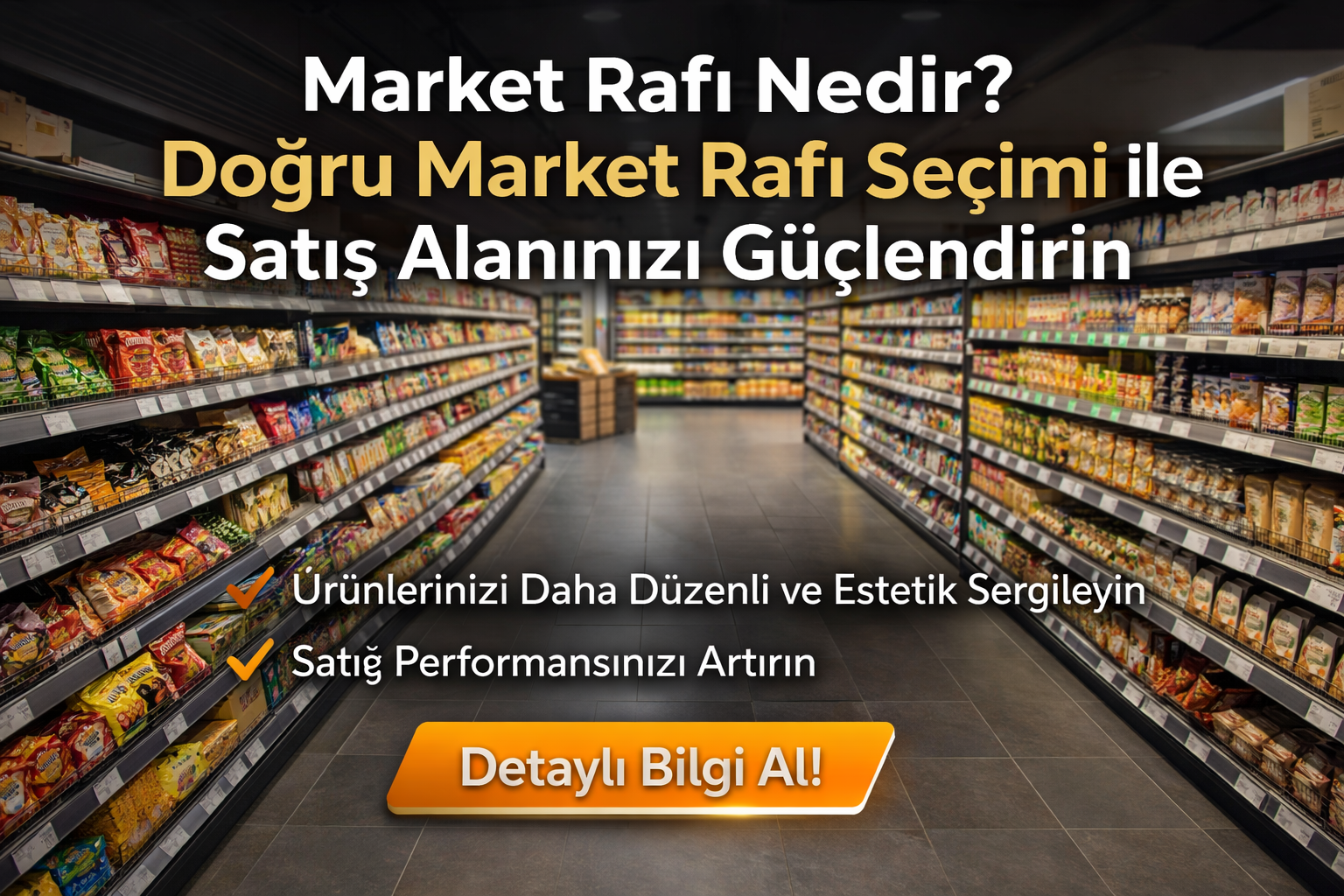 Market rafı sistemleri ile süpermarket ve zincir marketlerde ürün sergileme ve satış alanı optimizasyonu