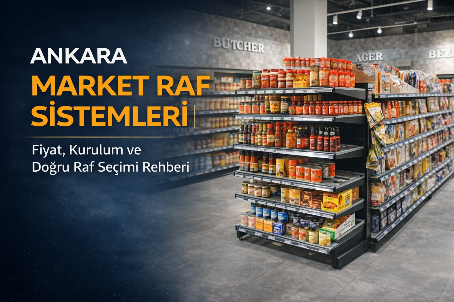 ankara market raf sistemleri mağaza içi raf düzeni ve ürün sergileme sistemi
